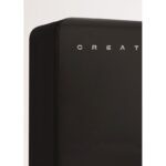 Frigorífico combi RETRO FRIDGE COMBI 185 401 L NoFrost Clase energética E Negro Maneta Mármol CREATE - Imagen 2