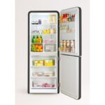 Frigorífico combi RETRO FRIDGE COMBI 185 401 L NoFrost Clase energética E Negro Maneta Mármol CREATE - Imagen 4