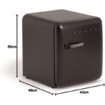 CREATE RETRO FRIDGE 50 Frigorífico 48 L Clase energética F 39 dB Negro Maneta Negra - Imagen 5