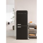 Frigorífico combi RETRO FRIDGE COMBI 185 401 L NoFrost Clase energética E Negro Maneta Mármol CREATE - Imagen 3
