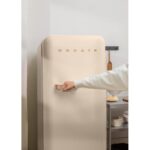 CREATE RETRO FRIDGE 150 Frigorífico combi 281 L 102 W Clase energética D Arena Maneta Oro Rosado - Imagen 3