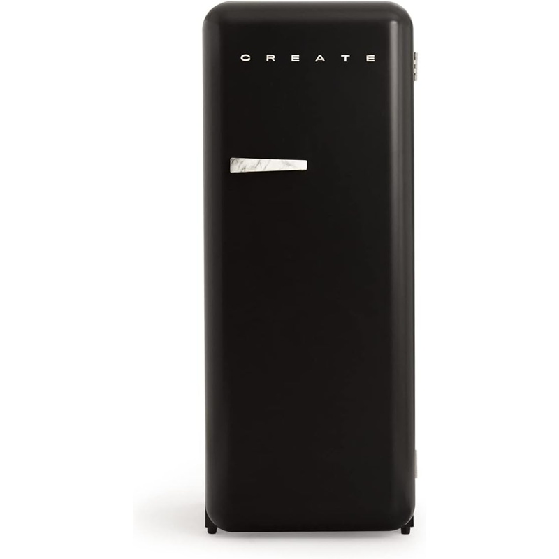 xFsRXgUIJU CREATE RETRO FRIDGE 150 Frigorífico combi 281 L 102 W Clase energética D Negro Maneta Mármol - Imagen 1